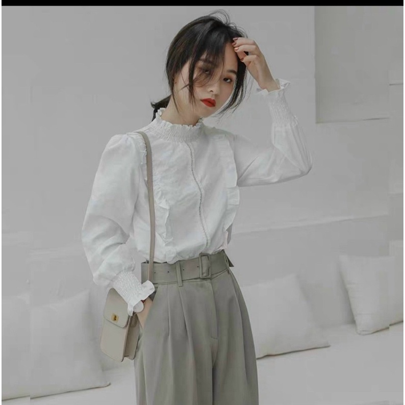 Sơ mi kim tuyến trắng bigsize ngực 120cm trẻ trung thanh lịch