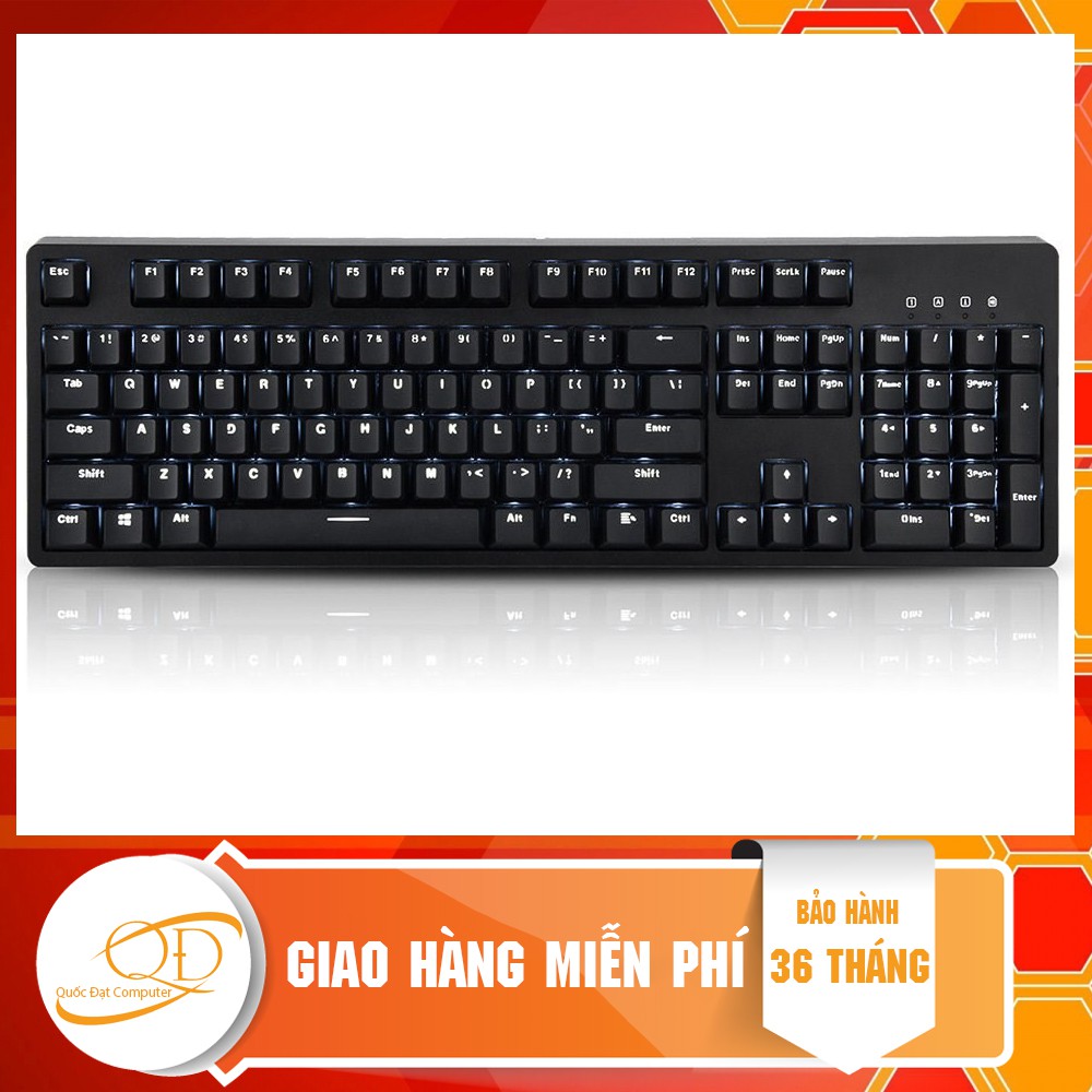 Bàn Phím Cơ Ajazz AK535 Cherry Black Blue Switch Chính Hãng