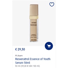Serum, Tinh chất huyết Thanh M.Asam Resveratrol-Nội Địa Đức