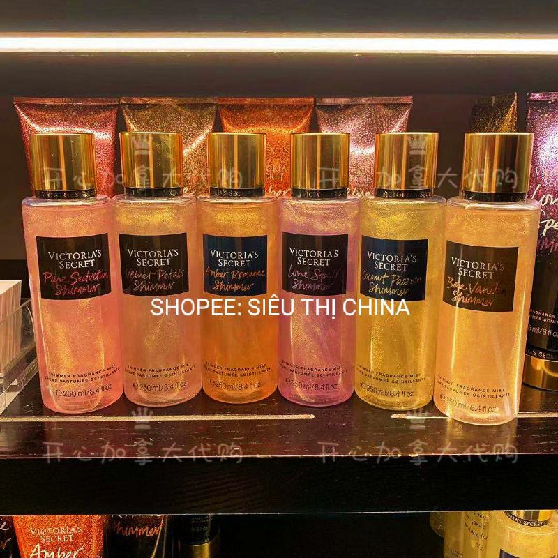 HÀNG CHUẨN CÓ BILL— Xịt Thơm Toàn Thân BODY MIST VICTORIA’S SECRET 250ML — Xịt Thơm BODY VIC Mẫu Mới | Thế Giới Skin Care