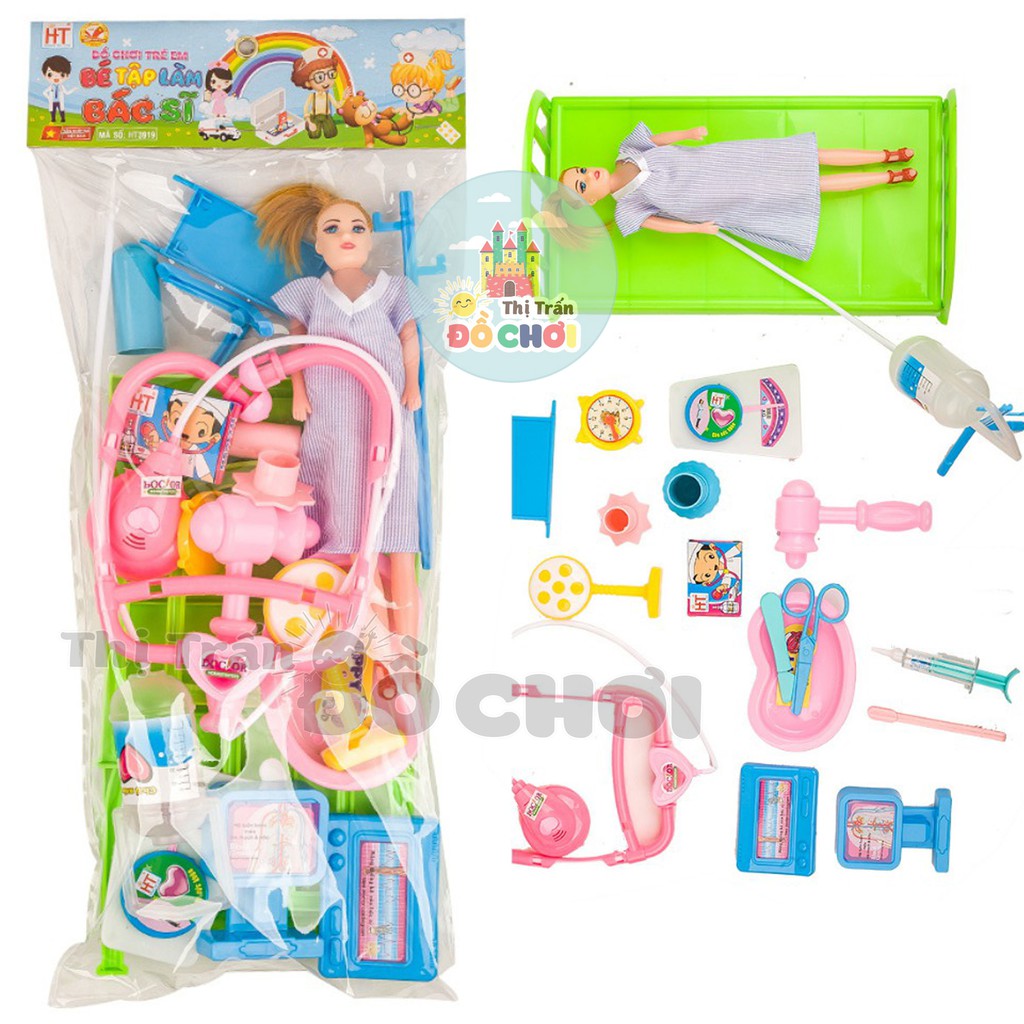 Đồ chơi thông minh phát triển trí tuệ hướng nghiệp cho bé nhập vai bác sĩ, y tá HT3919 Hàng Việt Nam