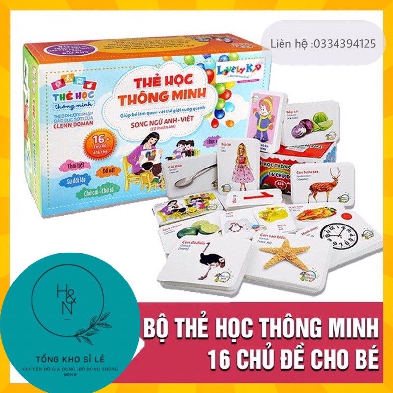 Bộ thẻ học thông minh cho bé