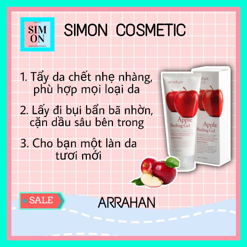 [SIMONAH] Gel Tẩy Da Chết Arrahan Apple Peeling Gel 180ml | BigBuy360 - bigbuy360.vn