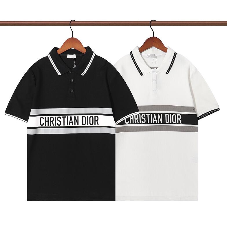Áo Polo Tay Ngắn Chất Liệu Cotton In Họa Tiết Thời Trang Cho Nam Nữ