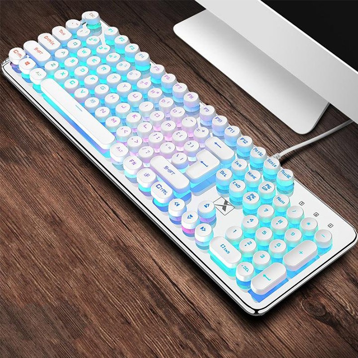 ( có video ) ⌨ Bàn phím keycap tròn Classic K100 K620 LED siêu đẹp