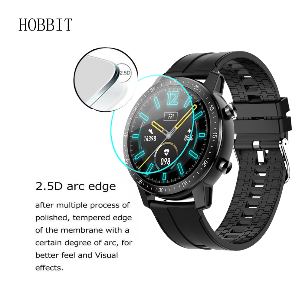 2PCS 2.5D Clear Scratch Resistant Guard Film For SENBONO S30 2020 Smart Watch Screen Protector Tempered Glass For SENBONO S30