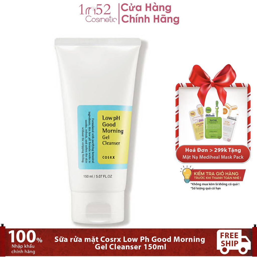 Sữa rửa mặt Cosrx Low Ph Good Morning Gel Cleanser 150ml