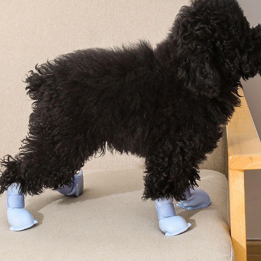Bộ 4 Vỏ Bọc Giày Đi Mưa Chống Trượt Thoáng Khí Dành Cho Chó Nhỏ
