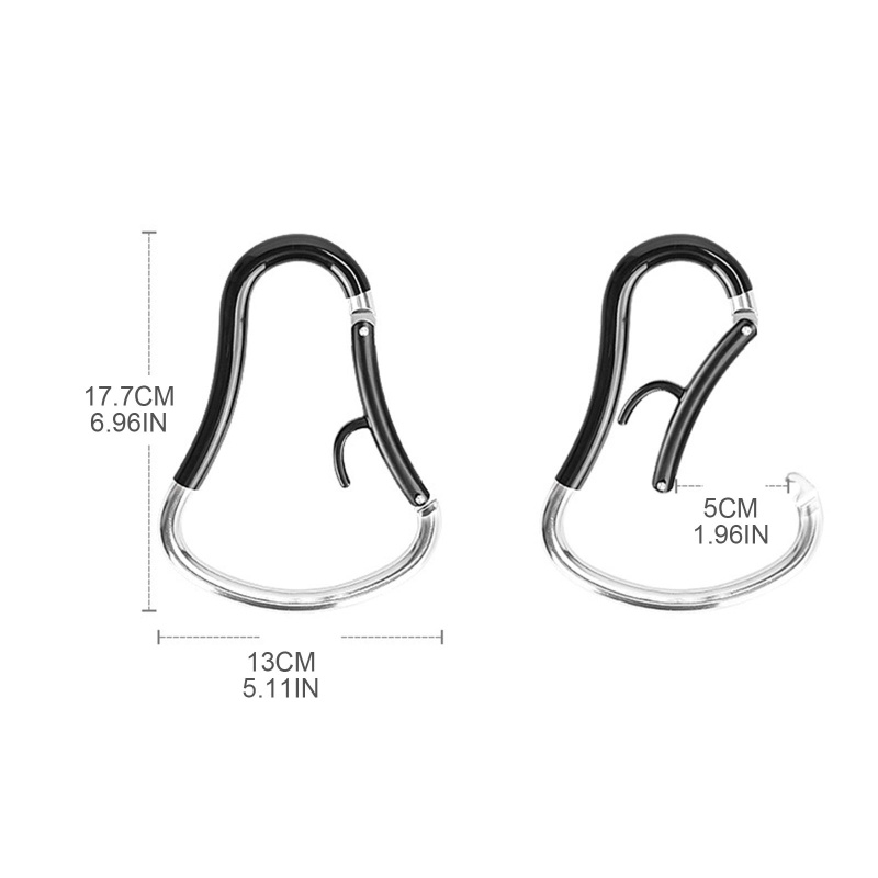 Móc Treo Đồ Hình Quả Bầu Bằng Hợp Kim Nhôm Gắn Xe Đẩy Em Bé