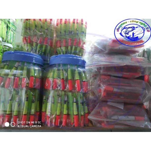 Bộ phao mút có lưỡi câu cá rô, cá trê