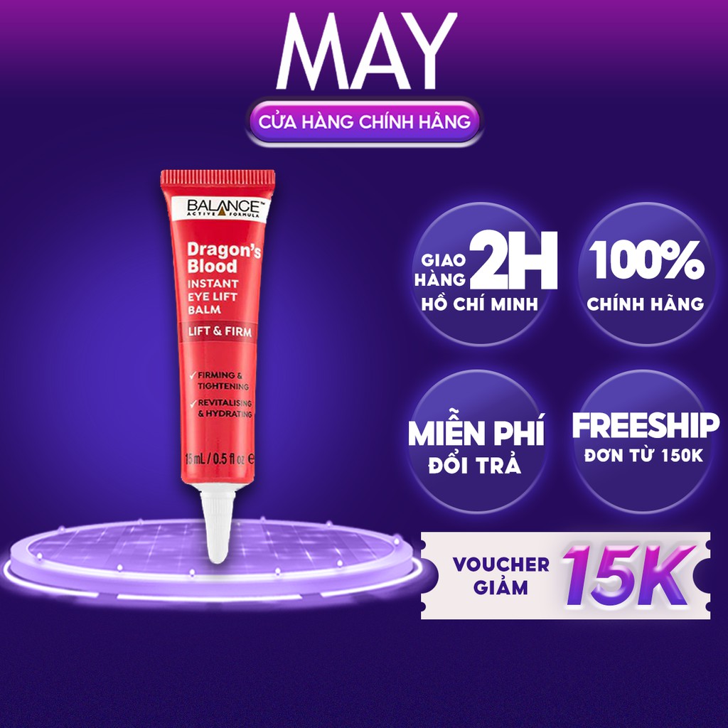 Kem Mắt Căng Da Tinh Chất Cây Máu Rồng Balance Active Formula Dragon's Blood Instant Eye Lift Balm 15ml