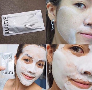 (CHÍNH HÃNG) Set 10 gói sample Mặt nạ sủi bọt thải độc  Su:m