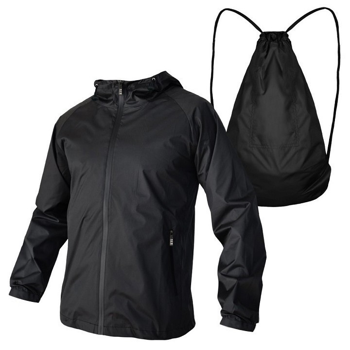 Áo khoác dù nam xếp balo