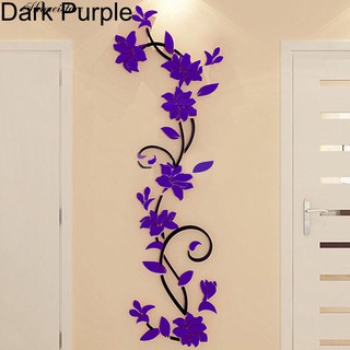 Decal Dán Tường Hình Hoa Hồng 3D Độc Đáo