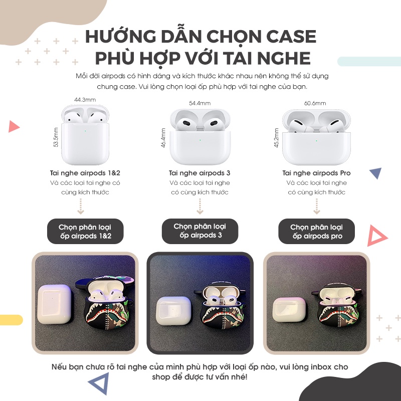 Case Vỏ Bọc Airpods Pro Hình Thú Đựng Hộp Sạc Tai Nghe Airpod Pro Bằng Silicon Dẻo Đẹp