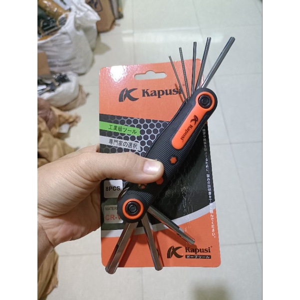 Bộ Lục Giác Gấp Gọn 8 Chi Tiết Hiệu LS Và KAPUSI