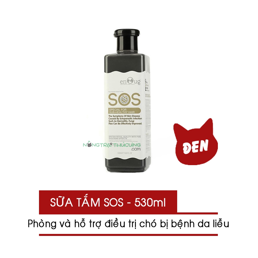 Sữa tắm SOS Đen Cho Chó Mèo Bị Viêm Da 530ml