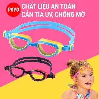 Kính bơi trẻ em, kính bơi cho bé từ 3 tuổi POPO 1149 mắt kiếng bơi cản tia UV hạn chế sương mờ