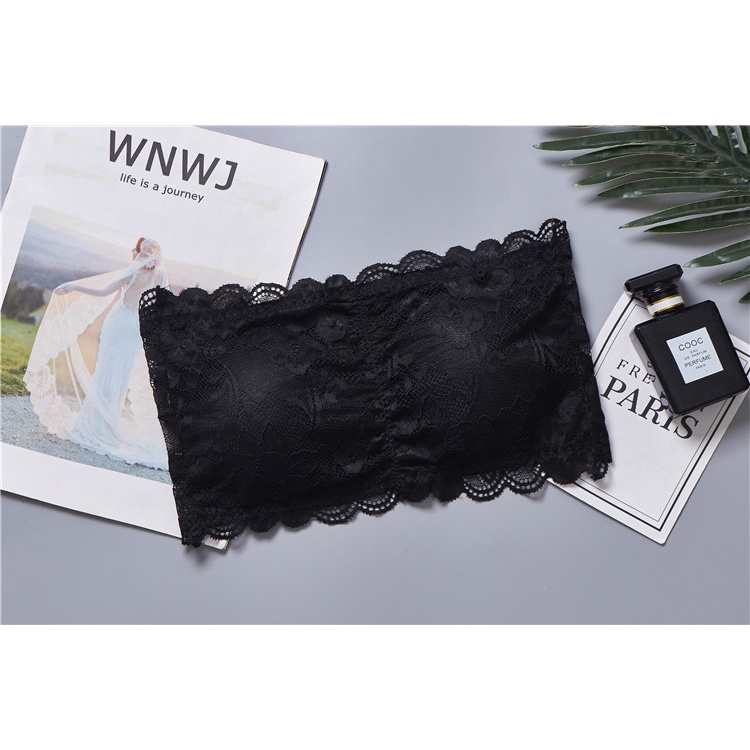 Áo bra quây ren hoa, chất liệu cao cấp, áo quây ren mặc đầm cổ sâu freesize 328