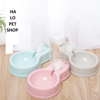 BÁT NƯỚC KÈM BÌNH GẮN CHUỒNG TTP201 CHO CHÓ MÈO