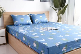 Bộ chăn ga gối cotton lụa Hàn Quốc