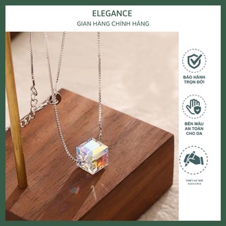 Dây Chuyền, Vòng Cổ Bạc Nữ Mặt Đá Swarovski thương hiệu Elegance cao cấp