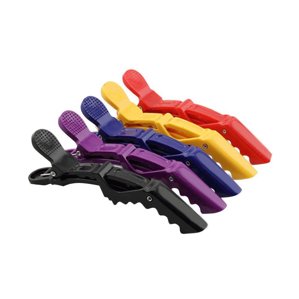 Set 5 Kẹp Tóc Cá Sấu Bằng Nhựa Tiện Dụng Cho Salon Làm Tóc