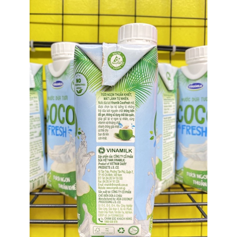 Nước dừa tươi Cocofresh hộp 330ml