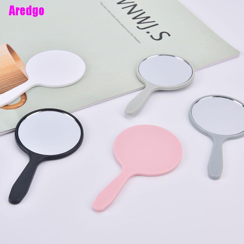 [Hàng mới về] Gương trang điểm cầm tay hình tròn có tay cầm tiện lợi