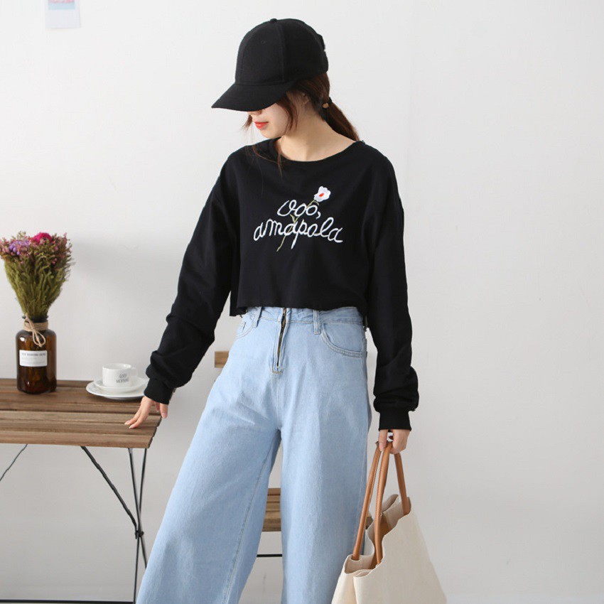 Áo Thun Croptop Dài Tay Nữ Thời Trang Zenkocs3 WM TOP 078