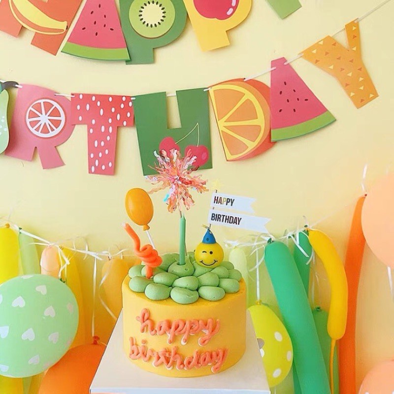 Set 2 Que Gắn Trang Trí Bánh Kem Nhiều Màu Dễ Thương