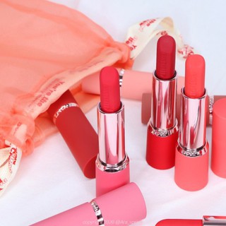 (Hàng Auth) Son lì Espoir Lipstick No Wear Chiffon Matte màu #RD201 Girl Hồng đỏ