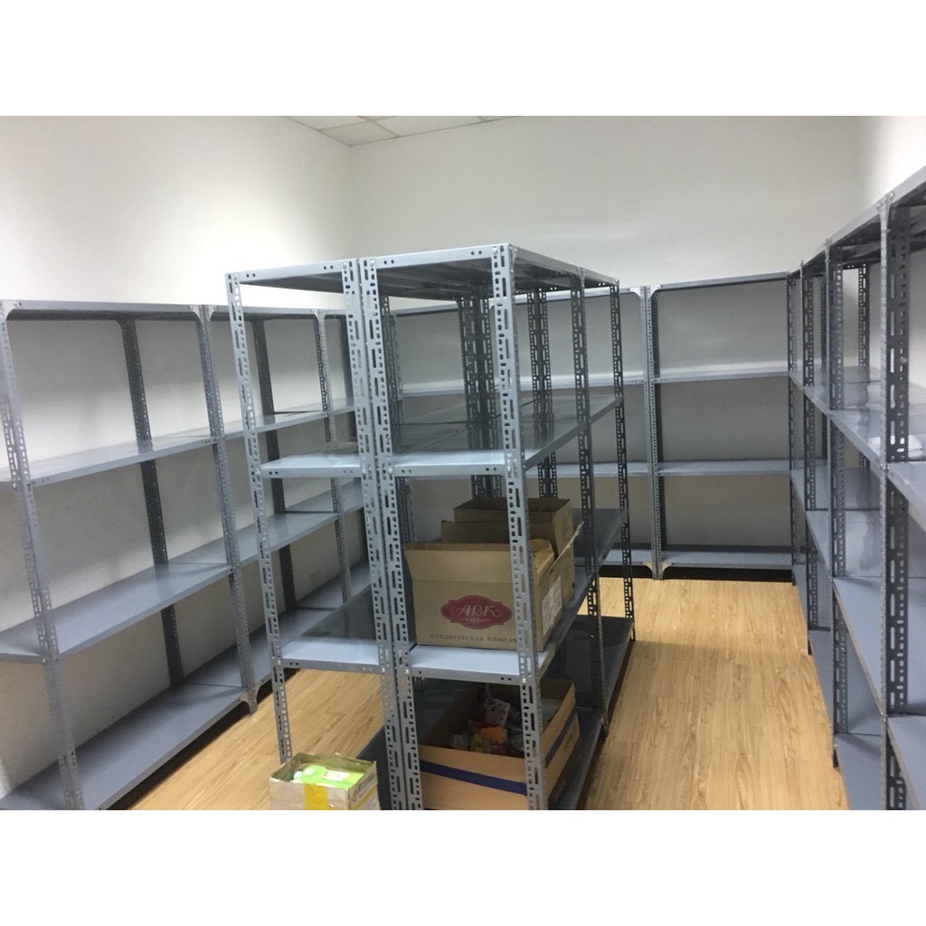 Kệ sắt V lỗ đựng đồ đa năng: Dài 80cm x rộng 30cm gồm 3 tầng, 4 tầng, 5 tầng