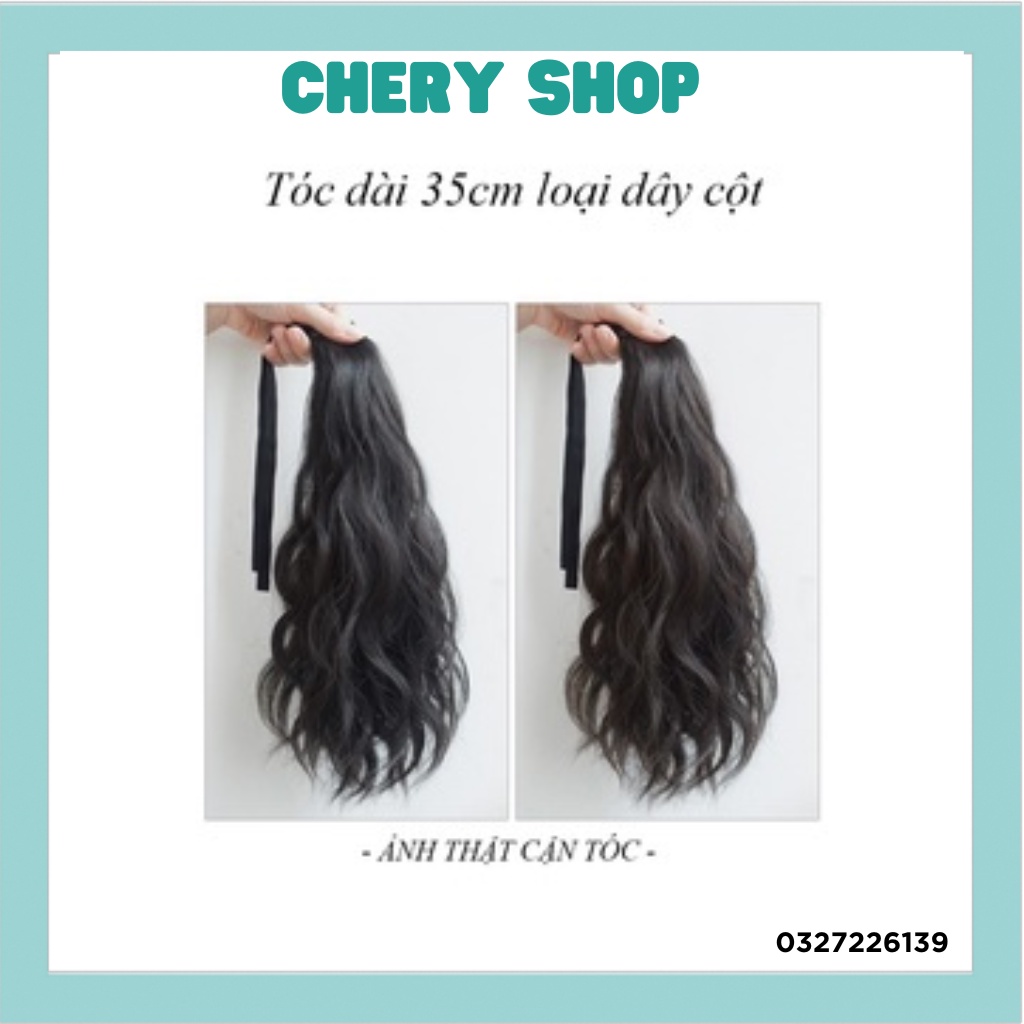 Tóc giả nữ cột xù dợn ngắn 40cm làm bằng sợi tơ cao cấp mã B43