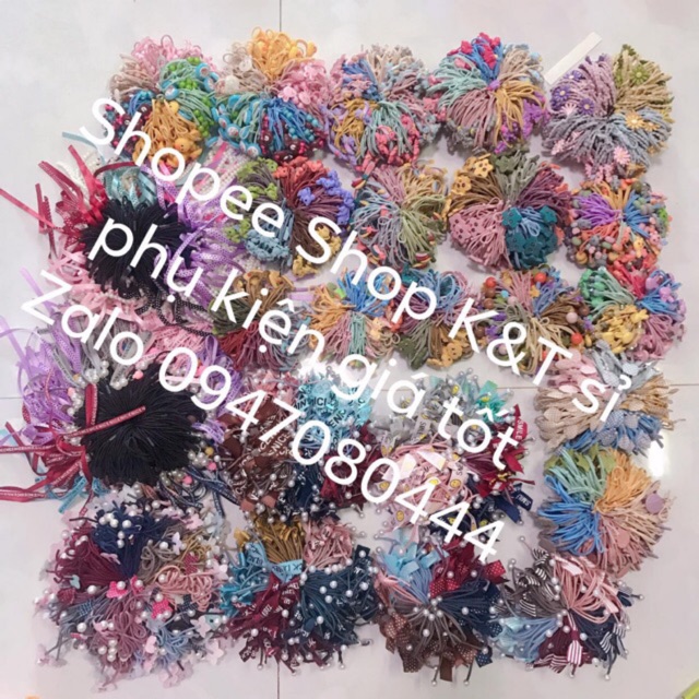 Sỉ 2000 cột tóc đủ các loại. (Sẵn hơn 100 mẫu).