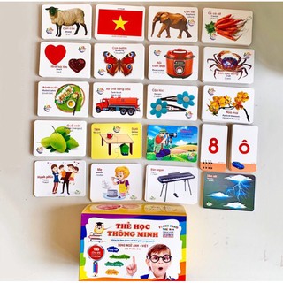BỘ THẺ HỌC THÔNG MINH 16 CHỦ ĐỀ CHO BÉ