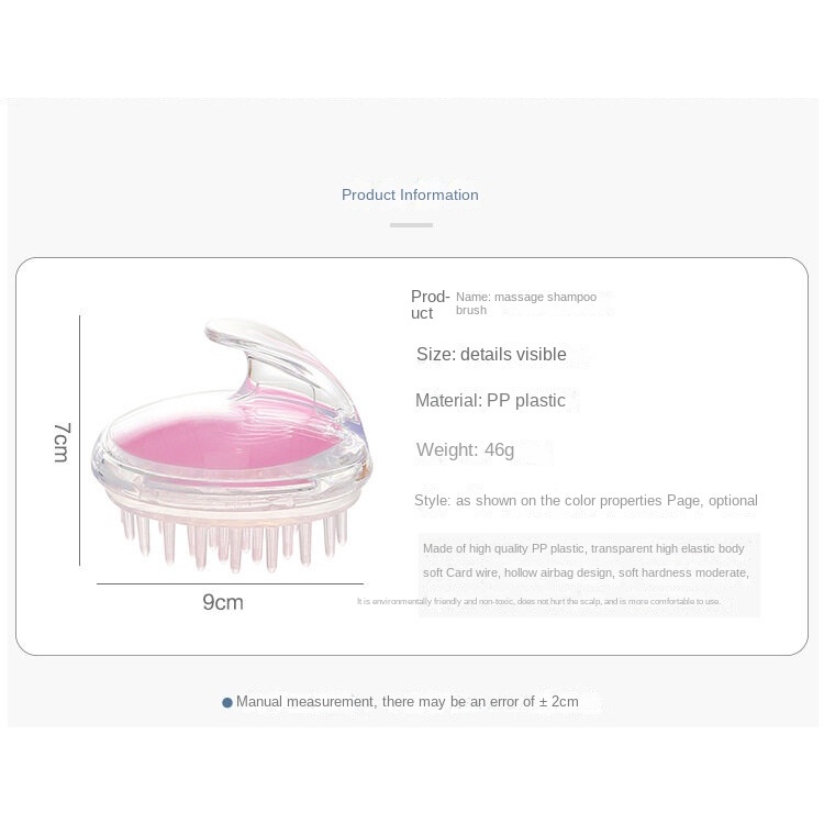 Lược Mát Xa Đầu Bằng Silicone Đặc Biệt
