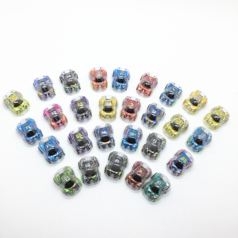 Xe hơi đồ chơi SEA SUN TOYS mini trong suốt hai lớp graffiti