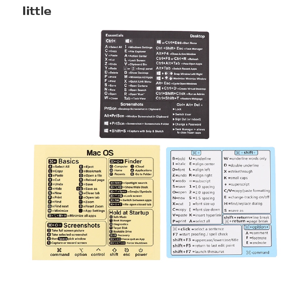 Miếng Dán Phím Tắt Mở Cửa Sổ PC Laptop