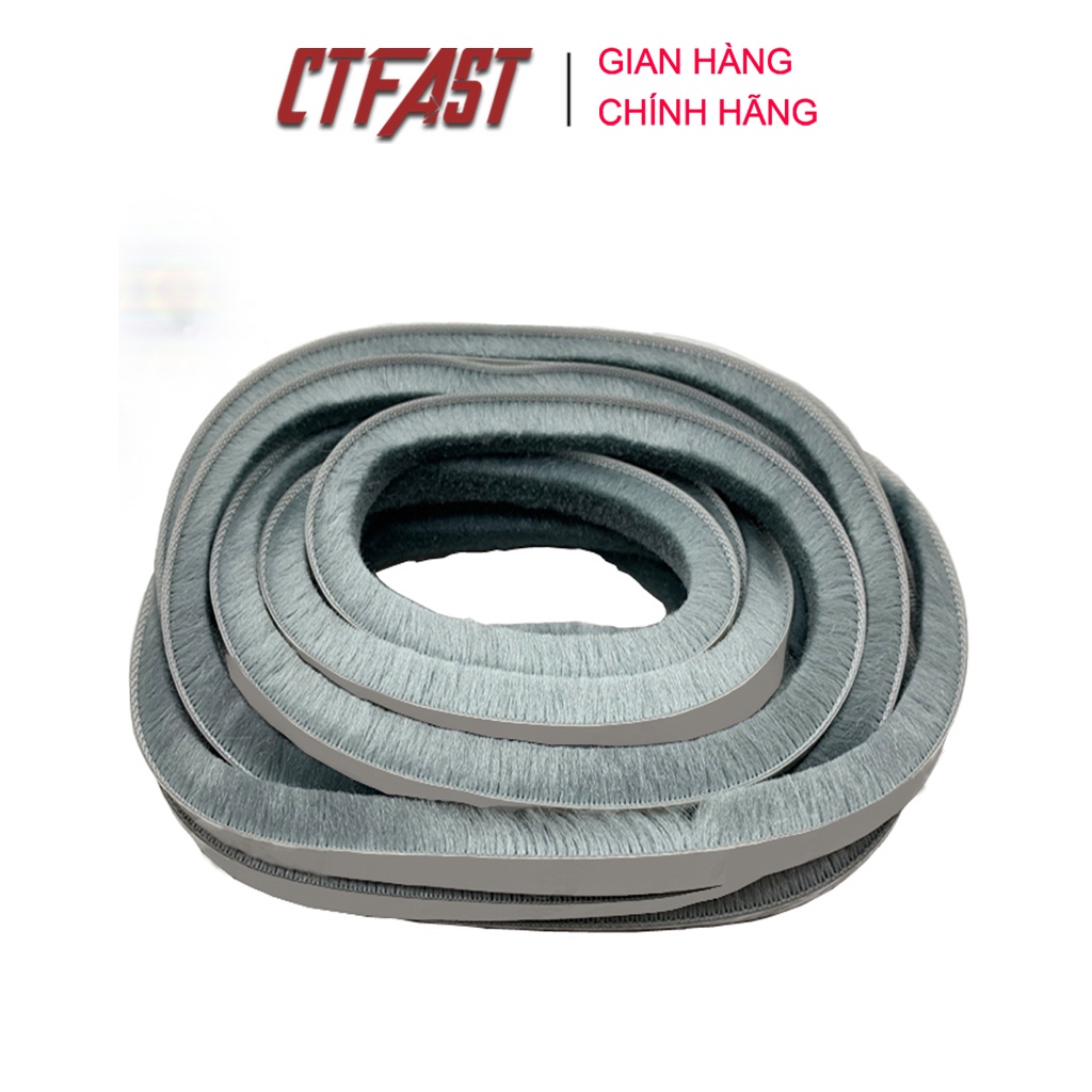 [Mã BMBAU50 giảm 7% đơn 99K] Zoăng lông dán cửa CTFAST Size 9 x 15 mm, 5M chống bụi bẩn, ngăn côn trùng xâm nhập