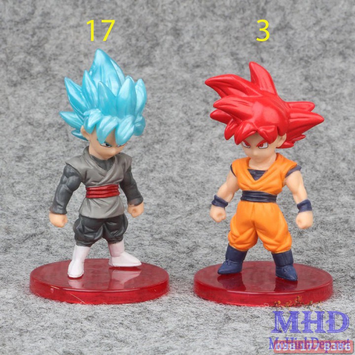 [MHĐ] Mô hình nhân vật Dragon Ball 21 con