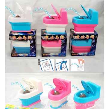 Đồ chơi bồn cầu phun nước lạ mắt Nhà Vệ Sinh Phun Nước