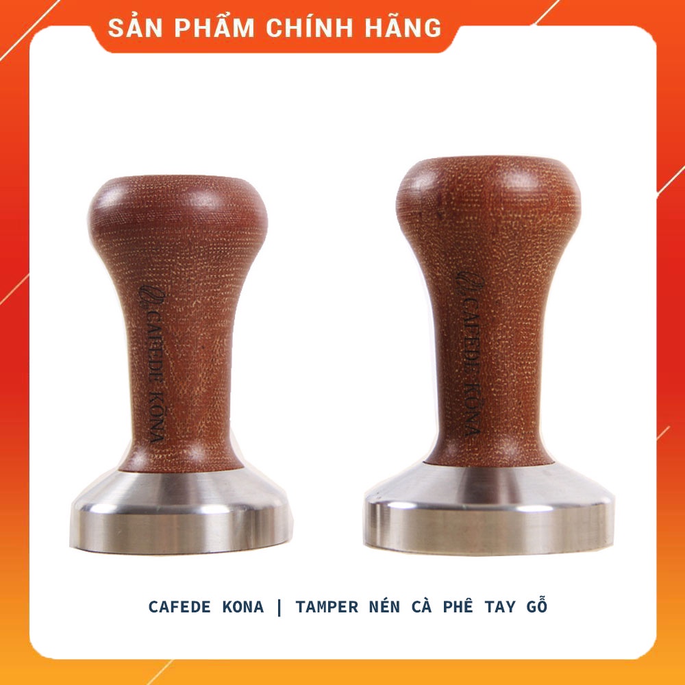 Tamper Nén Cà Phê Tay Gỗ Cafede Kona 51mm & 57.5mm