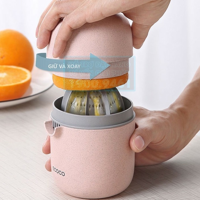 PVN25578 - Máy Vắt Cam Ngiền Hoa Qủa ECOCO Cao Cấp Có Nắp Đậy Chất Liệu Nhựa Cao Cấp Hàng Hiệu Nhập Khẩu Chính Hãng