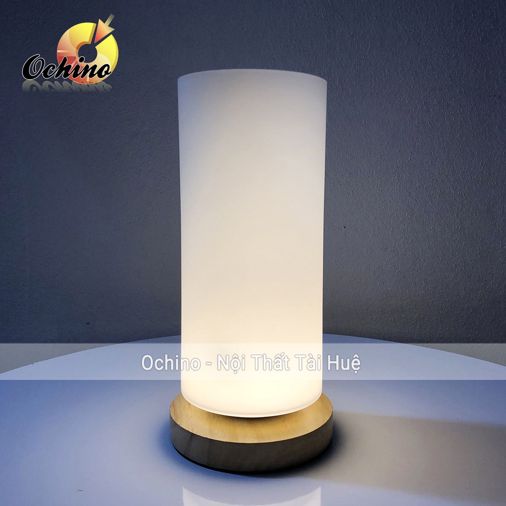 Đèn ngủ để bàn trang trí phòng ngủ đọc sách chất liệu gốm sứ thủ công chỉnh sáng tiện lợi