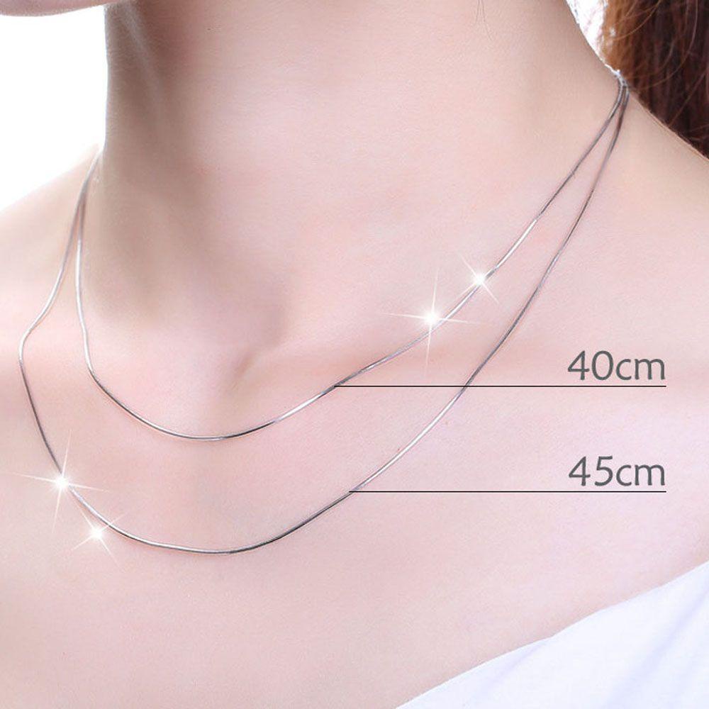 AROMA 1 Dây Chuyền Mạ Bạch Kim Dài 40cm