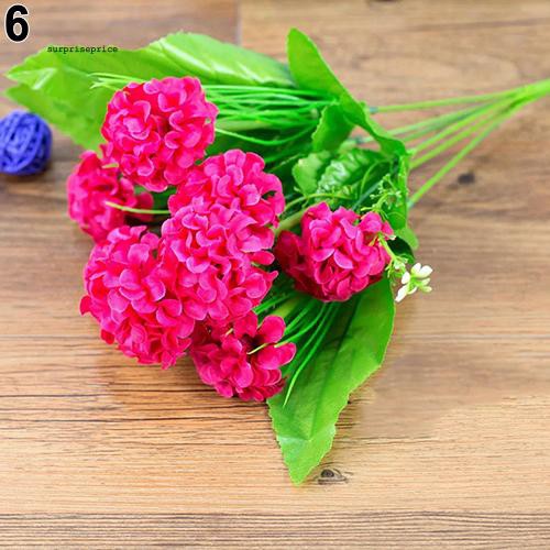 Bó 9 bông hoa cẩm tú cầu đẹp mắt cao 40cm nhiều màu sắc tùy chọn dùng để trang trí nội thất