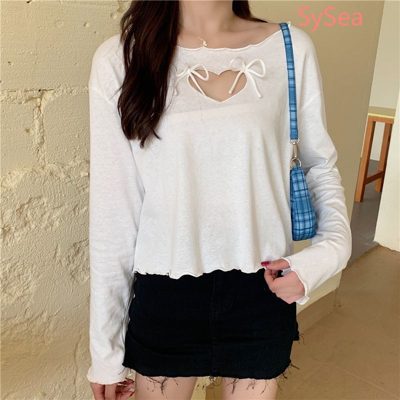 Áo Thun Tay Dài Dáng Rộng Thời Trang Mùa Thu Cho Phái Nữ