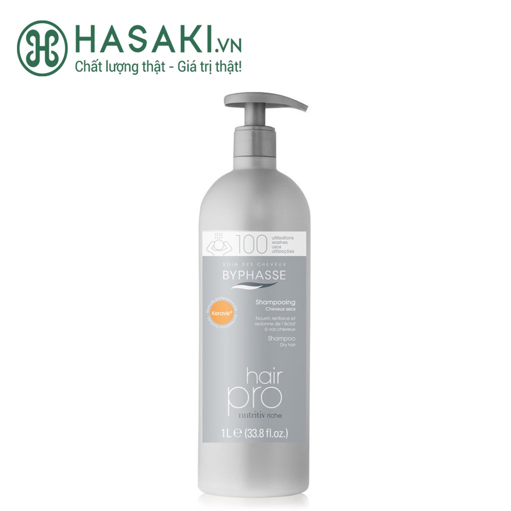 Dầu Gội Byphasse Hair Pro Shampoo Nutritiv Riche 1000ml