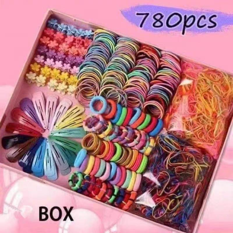 Set Dây Buộc Tóc 780 Chi Tiết Cho Bé